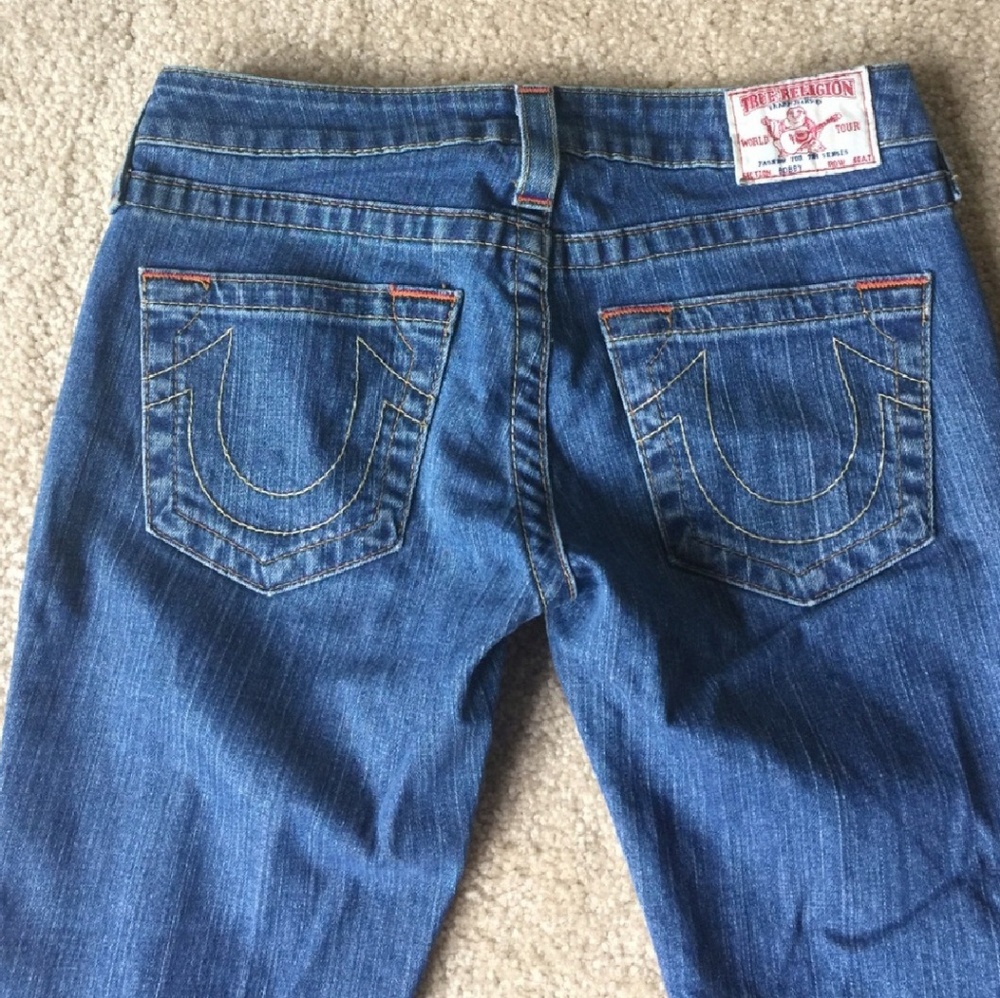 True Religion flare washed jeans